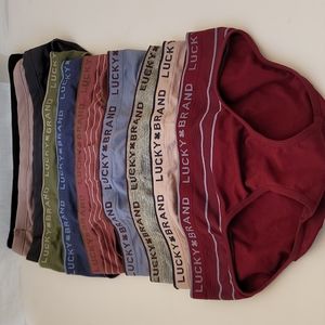 NWOT -7 Size S Lucky Brand bikini underware, and 3 Size 5 Hanes bikini underware